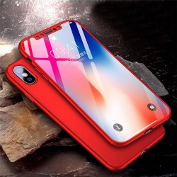 iphone X - Coque abs pc Noire couverture complète