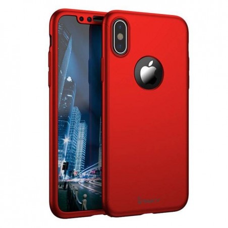 iphone X - Coque abs pc Noire couverture complète