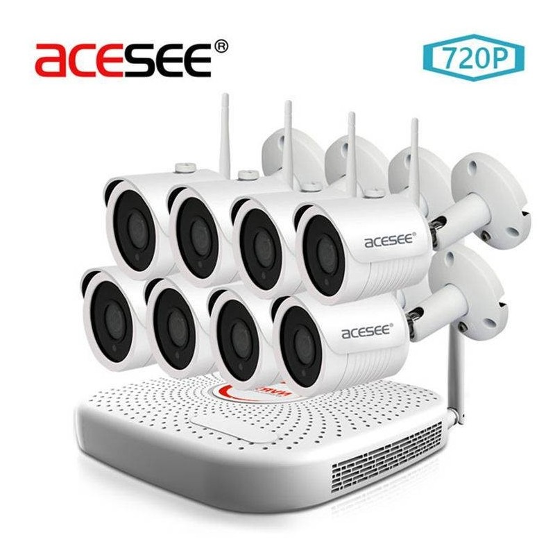 Kit de 4 caméras nocturne sans fil avec Enregistreur 1To Kit de 4 caméras nocturne sans fil avec Enregistreur 1To