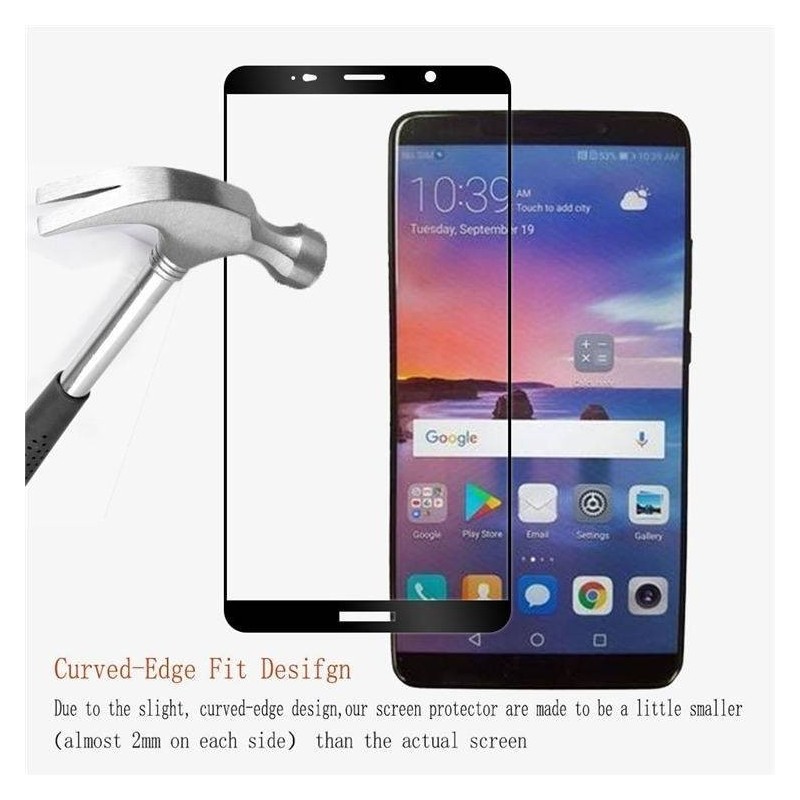 Huawei Mate 10 - Protection écran verre trempé fullcover