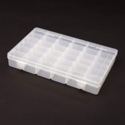 Boîte de rangement organisateur avec intercalaires amovibles 36 compartiments