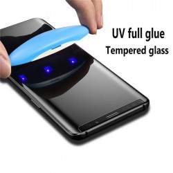 Galaxy note 8 - Protection Écran en Verre trempé de Dispersion Liquide avec Lumière UV 3D