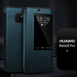 Huawei mate20pro-étui cuir schwarz de lux