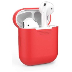 Airpods - Coque de protection silicone weisse