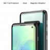 Galaxy S9plus - Etui lux metallique double face avec verre trempé