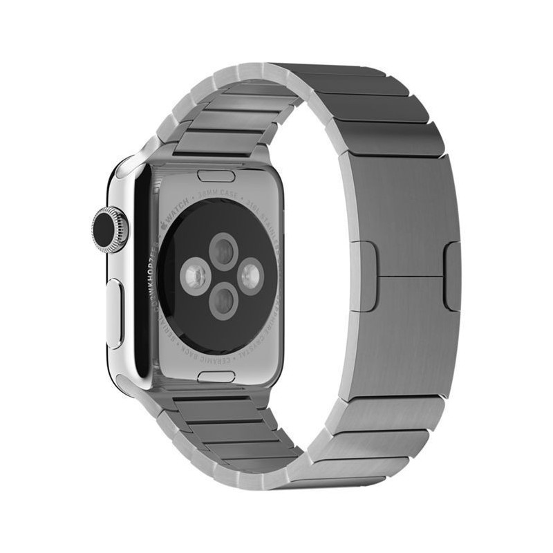 Apple watch 40mm/38mm - bracelet à maillons en acier inoxydable avec Fermoir déployante