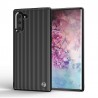 Coque Note 10 Plus Liquid Air Motif Géométrique, Premium TPU Souple, Coque Compatible avec Galaxy Note 10 + Mate Noir