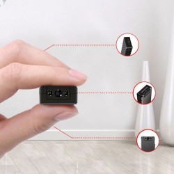 Mini Caméra Wifi Caméras avec Batterie Intégrée Sans Fil HD 1080p avec Détection de Mouvement Vision Nocturne Sécurité