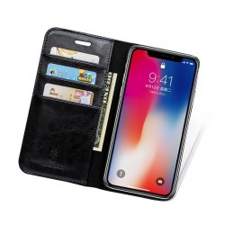 iPhone 11 Pro -Etui portefeuille support simili cuir souple fermeture magnétique