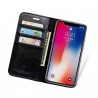 iPhone 11 Pro -Etui portefeuille support simili cuir souple fermeture magnétique