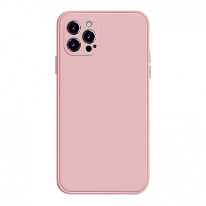 iPhone 12 pro Max - Coque mate silicone petit trous-Rose