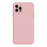 iPhone 12 pro Max - Coque mate silicone petit trous-Rose