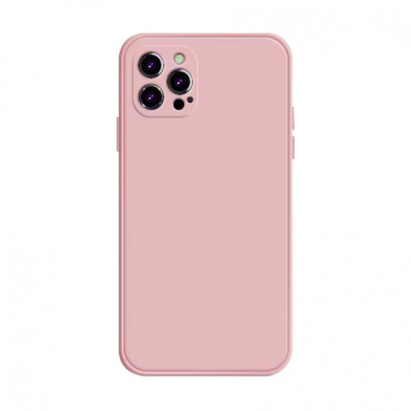 iPhone 12 pro - Coque mate silicone petit trous-Rose