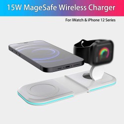Chargeur double pliable MagSafe iphone apple watch airpods