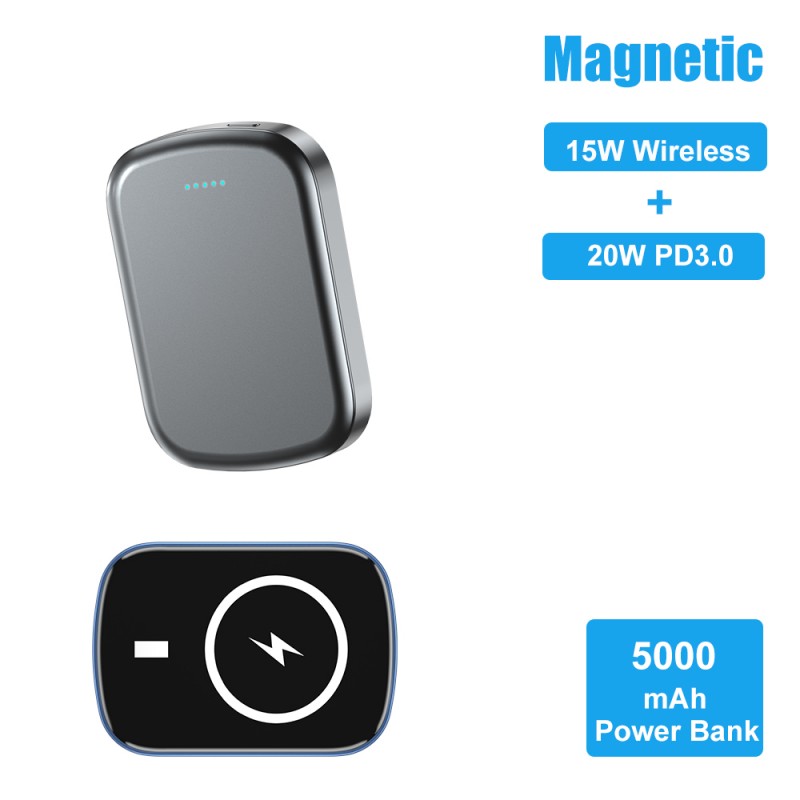 Mag-safe Power Bank, Pour Mag-safe Iphone 12 12Pro 12Promax 12Mini
