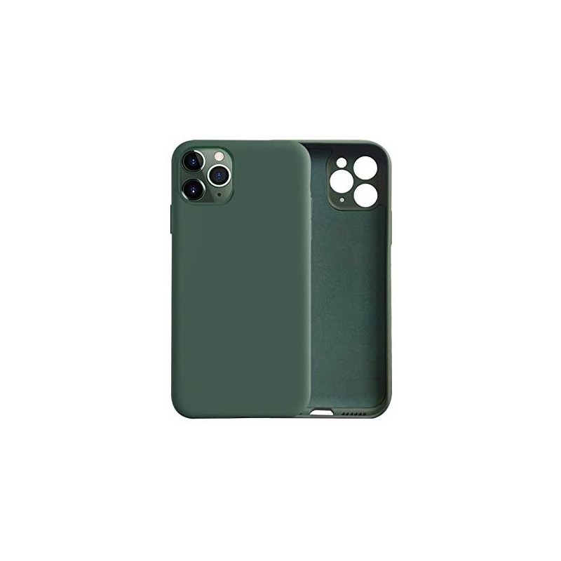 iPhone 11 pro Max - Coque mate small holes green