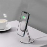 Support alliage d'aluminium pour chargeur Magsafe iPhone 12 Pro Max 12 Mini (Gris)