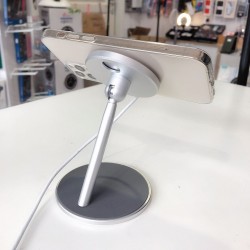 Support alliage d'aluminium pour chargeur Magsafe iPhone 12 Pro Max 12 Mini (Gris)