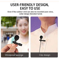 Micro cravate USB de type C pour Android, microphone à clipser, microphone USB C, micro omnidirectionnel de qualité supérieure