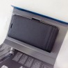 iPhone 12 pro/12 -Étui au format livre en cuir véritable avec poches