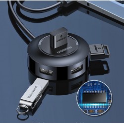 Ugreen USB 2.0 HUB Adaptateur OTG 4 Ports Commutateur - 50cm