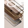 iPhone 12 Pro Max - Coque Magnétique magsafe double Face Verre anti espion-Dorée