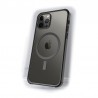 iPhone 12 pro/12 - Coque Transparente magsafe bord noir avec Cercle magnétique intégré
