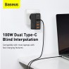 Baseus GaN2 Pro Quick Charger 2C+2U 100W EU + cable type C inclut