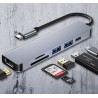 Chargeur Adaptateur Hub USB-C vers HDMI 4K USB3.0 nintendo switch 6 en 1