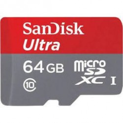 Carte TF Micro SD 64Go Class 10 Sandisk