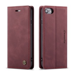 iPhone SE3/2 iPhone8/7/6s - Etui clapet portefeuille Rouge caseme
