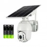 Caméra de surveillance PIR à batteries avec panneau solaire