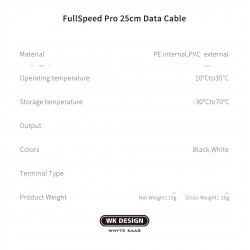 copy of MK Data câble type C noir 25 cm