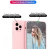iPhone 12 pro - Coque mate silicone petit trous-Rose