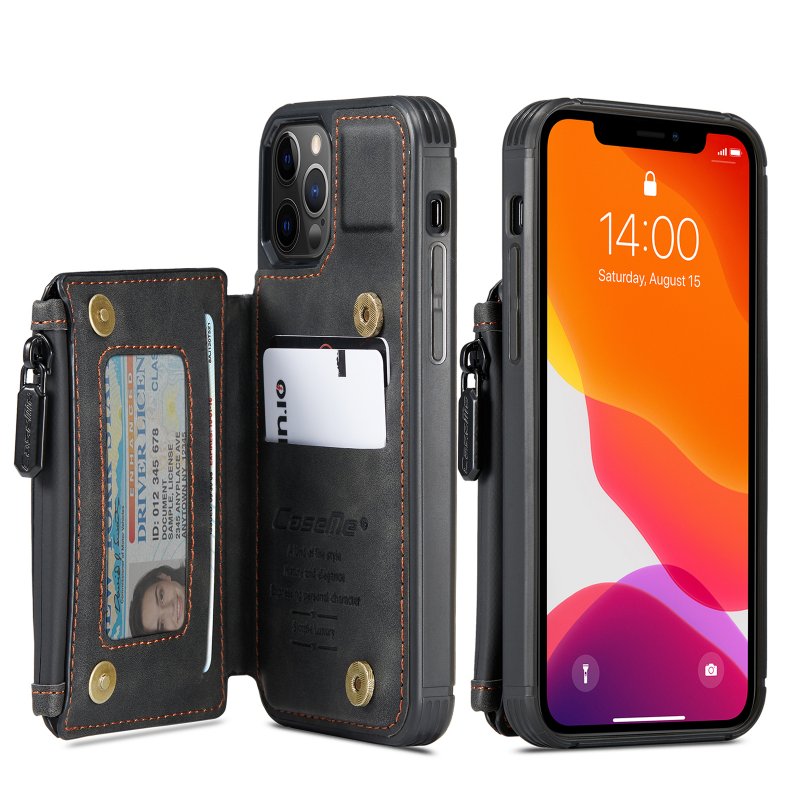 iPhone 13 Pro - Coque resistante avec portemonnaie Nouveautés 2021