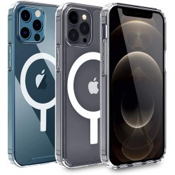 iPhone 13 Pro Max - Coque Transparente avec Cercle magnétique intégré