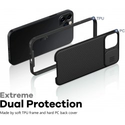 iPhone 13 Mini - Coque noire protection caméra amovible