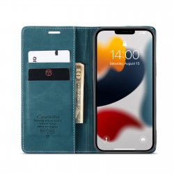 iPhone 13 - Etui clapet portefeuille Bleu caseme