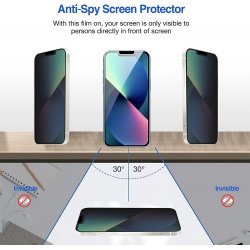 iPhone 13 Pro Max - Verre Trempé Anti espion