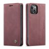 iPhone 13 - Etui clapet portefeuille vin rouge caseme