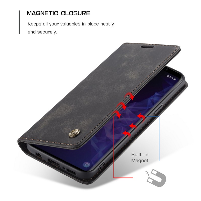 Galaxy S9 plus - étui support rétro avec pochette caseme