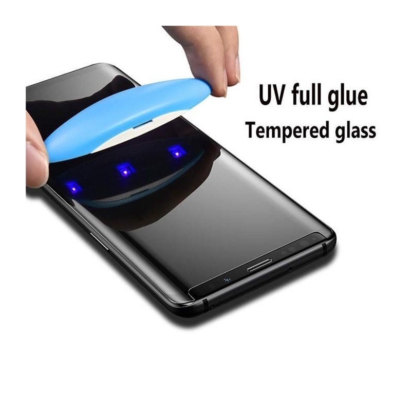 Galaxy note 10 - Protection Écran en Verre trempé de Dispersion Liquide avec Lumière UV 3D