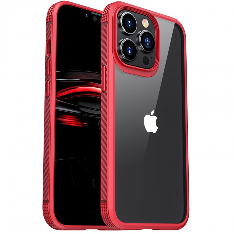 iPhone 13 Pro max- coque Rouge ultra resistante en double protections