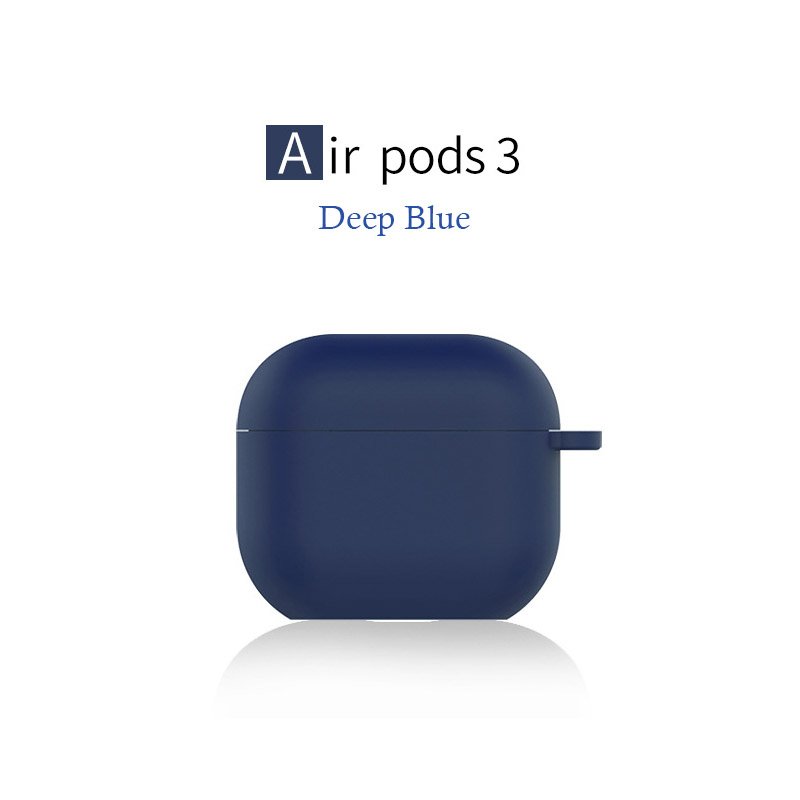 Airpods 3 (2021) Housse de protection Bleu foncé
