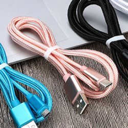 copy of Câble USB Type C en Nylon -Pink 100cm