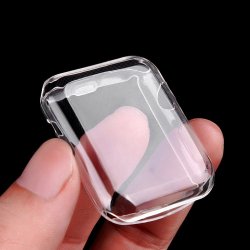 Apple Watch 45mm serie 7 - coque silicone transparente