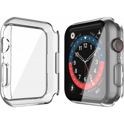 Apple Watch 45mm serie 7 - coque transparente noir avec verre trempé