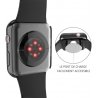 Apple Watch 41mm serie 7 - coque PC noir avec verre trempé