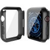 Apple Watch 41mm serie 7 - coque PC noir avec verre trempé