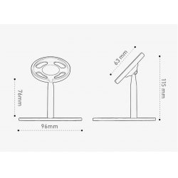 copy of Support alliage d'aluminium pour chargeur Magsafe iPhone 12 Pro Max